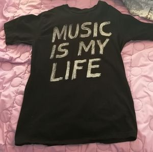 "Music Is My Life" T Shirt